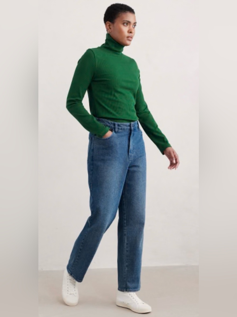 Seasalt Cornwall Trenow Cove Straight Leg Jeans, Mid Rise, US 12